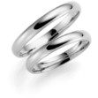 Gifteringer i hvitt gull 14 kt, 3 mm. ESPELAND - SE102HV30