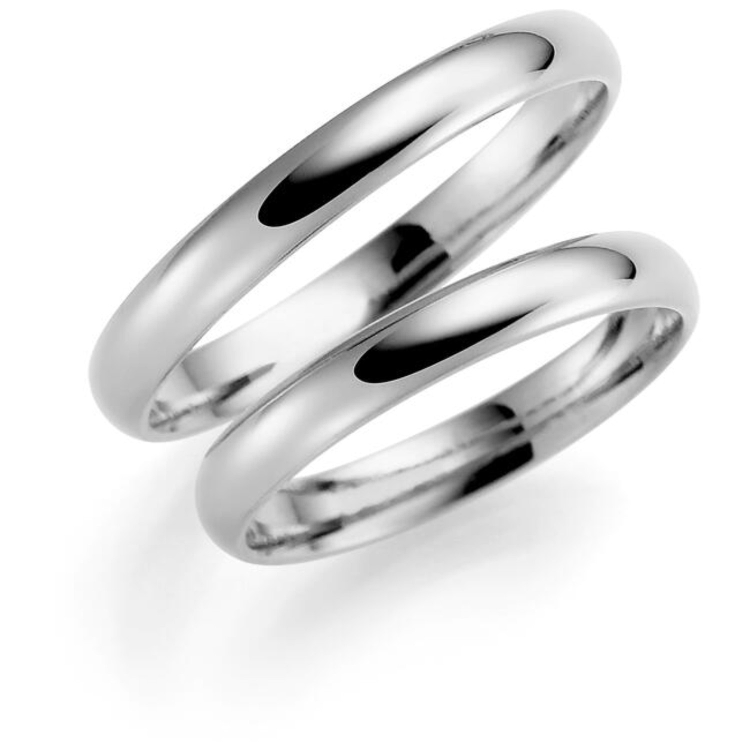 Gifteringer i hvitt gull 14 kt, 3 mm. ESPELAND - SE102HV30