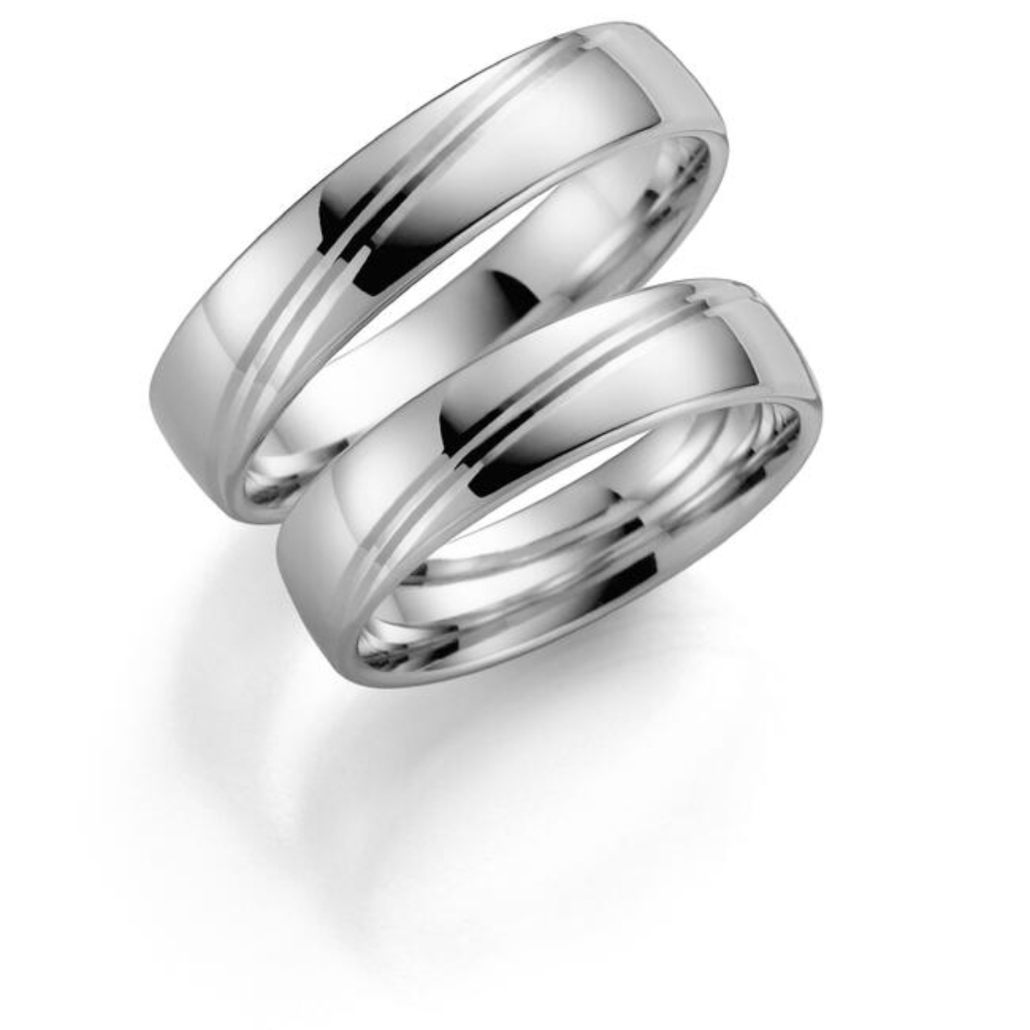 Gifteringer i hvitt gull 14 kt, 5 mm. ESPELAND - SE130HV50